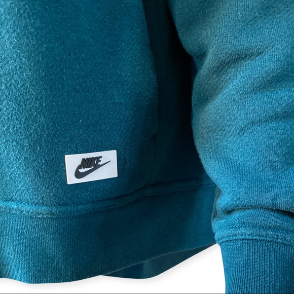 NIKE Dark Green Zip Up Hooded Sweater - Picture 8 of 12